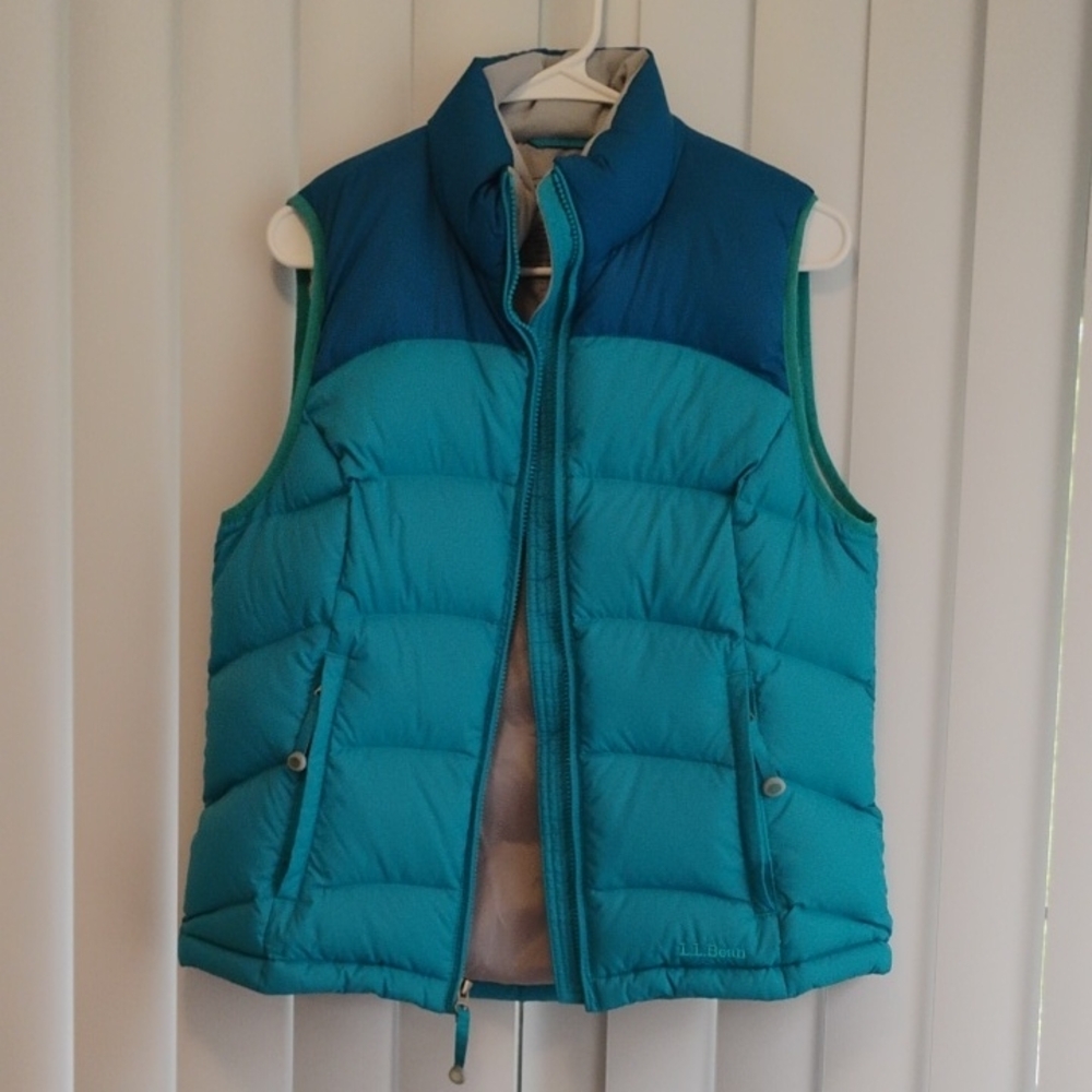 L.L. Bean Dual Tone Blue Puffer Vest